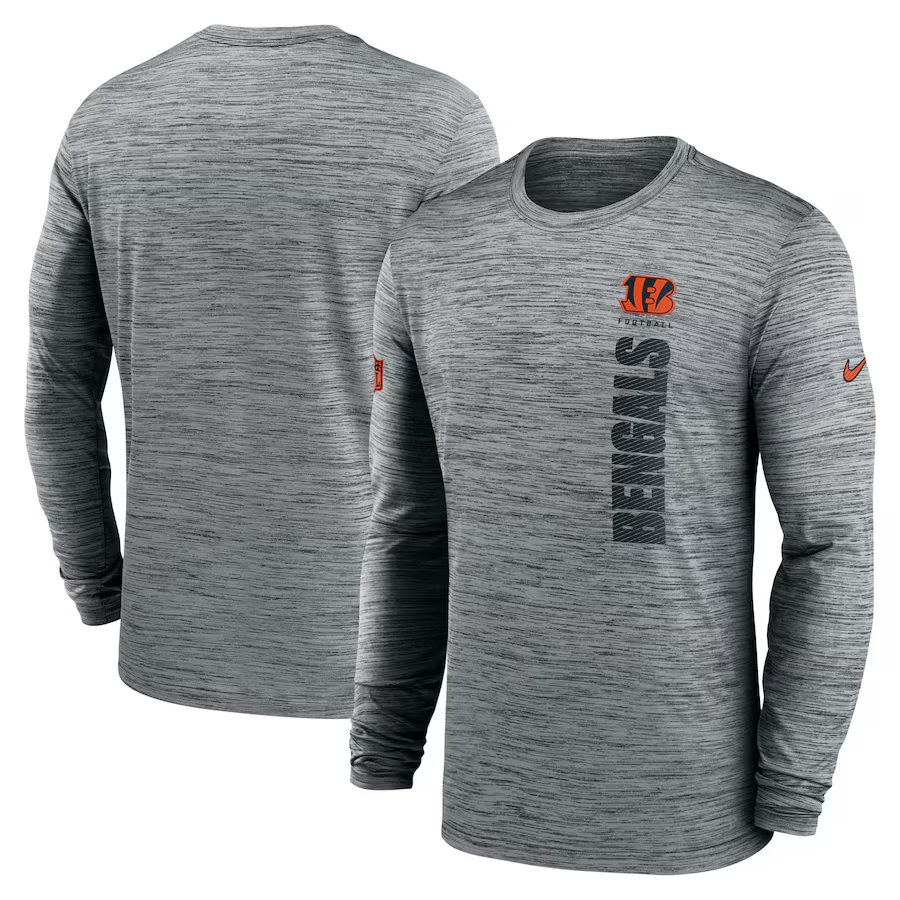 Men Cincinnati Bengals grey 2024 Nike NFL long sleeve t shirts